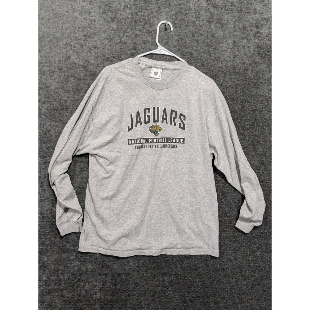 Jacksonville Jaguars NFL Long Sleeve T Shirt Gray X Large‎ Mens NFL Football